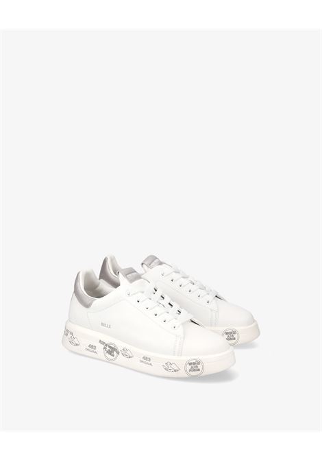 Premiata Belle 7447 leather sneakers white with silver heel PREMIATA |  | BELLE VAR7447